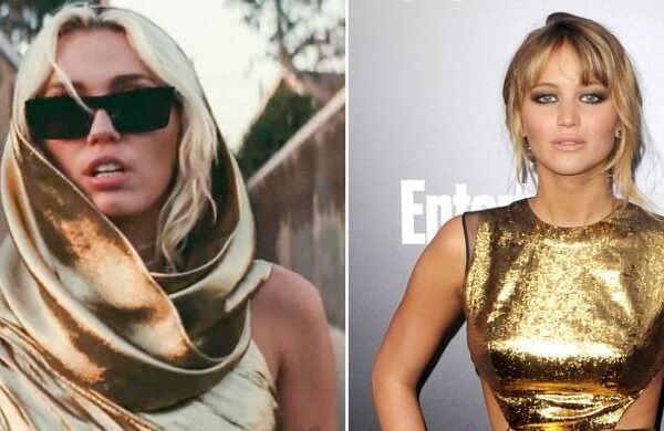 Miley Cyrus reacts to ‘Flowers’ dress connection with Jennifer Lawrence
