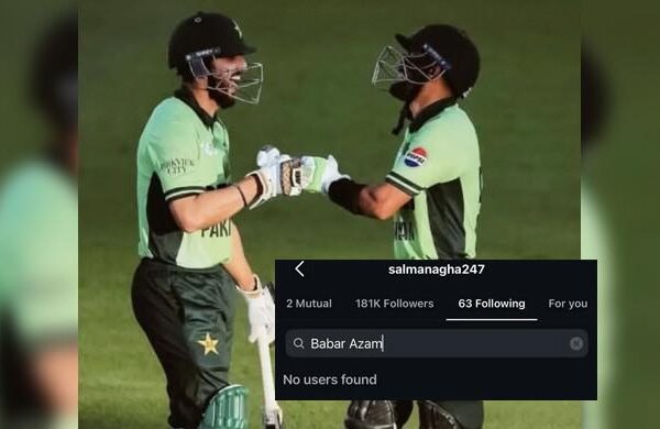 Did Salman Ali Agha unfollow Babar Azam on Instagram?