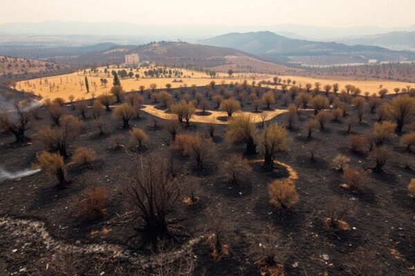 Forest fire near Athens under control, but area on high alert – Times of India
