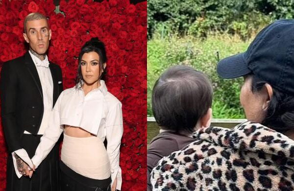 Kourtney Kardashian, Travis Barker attend WWE event with with son Rocky: Footage