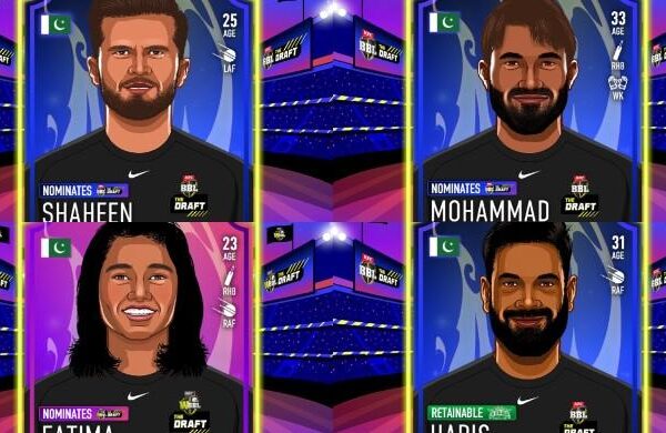 Shaheen, Rizwan, Haris, Shadab, Fatima Sana register for BBL draft