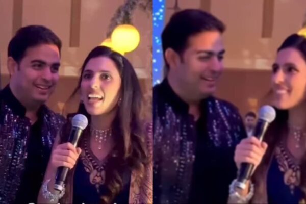 Shloka Mehta And Akash Ambani Twin In Ethnic Ensembles At A Friend’s Wedding News18