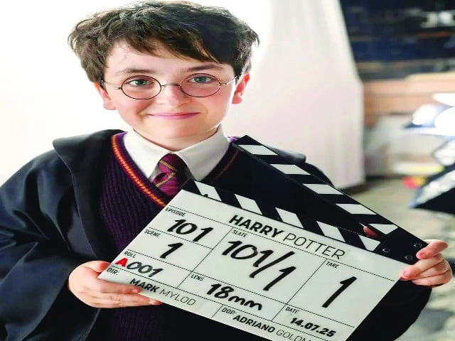dominic mclaughlin looks the part as he brings harry to life photo file