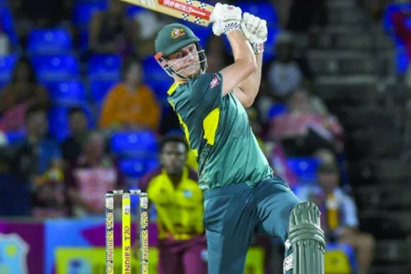 cameron green hit 55 to power australia s three wicket victory over west indies in the fourth match of their t20i series photo afp