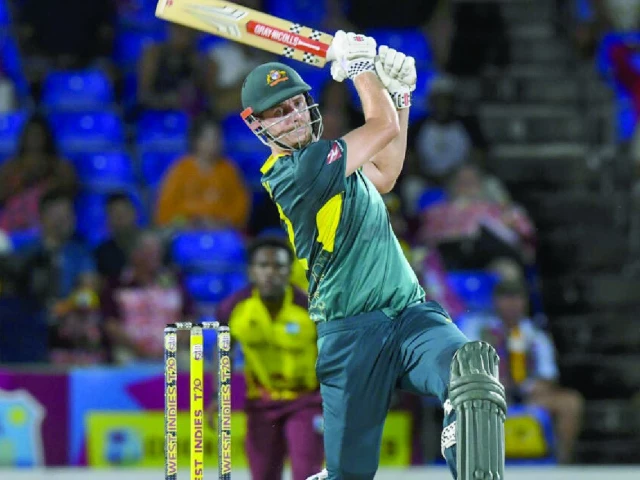 cameron green hit 55 to power australia s three wicket victory over west indies in the fourth match of their t20i series photo afp