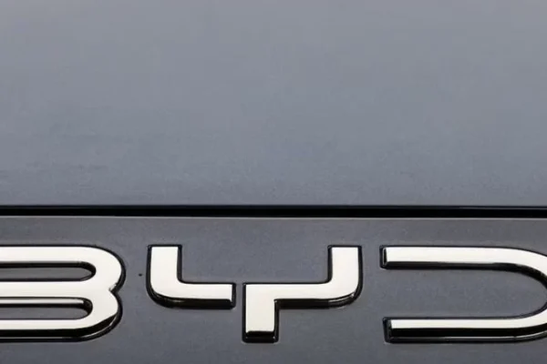 BYD to begin EV assembly in Pakistan by mid-2026 | The Express Tribune a view shows a logo of byd on the byd seal electric vehicle displayed at the byd pakistan metropole experience center in karachi pakistan july 23 2025 reuters akhtar soomro file photo