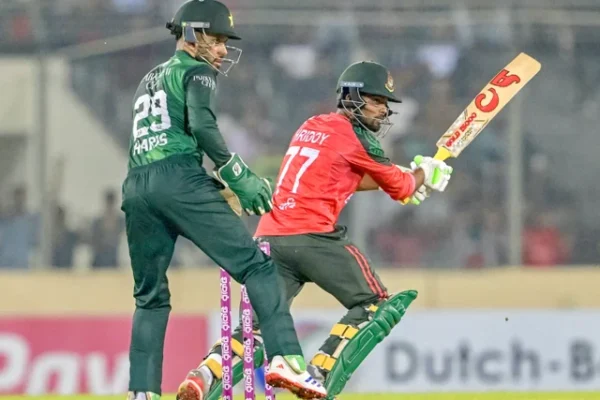 towhid hridoy scored 36 off 37 balls hitting two fours and two sixes photo afp