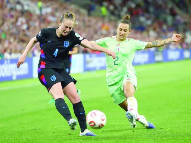 italy s elisabetta oliviero in action with england s keira walsh during their euro 2025 semifinal photo reuters