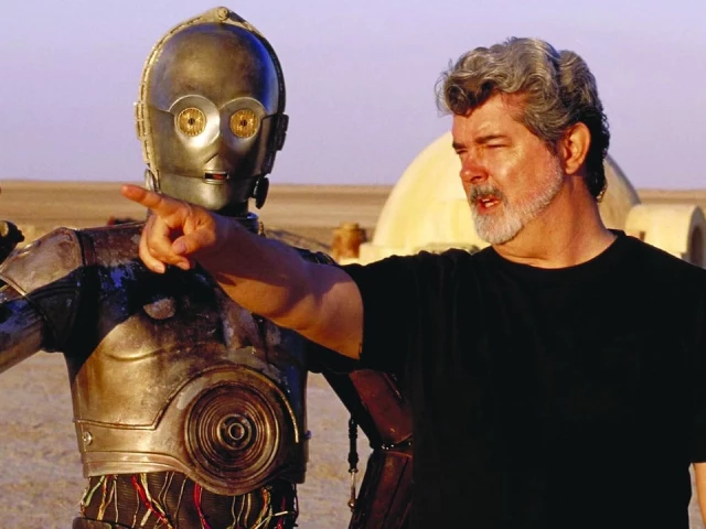 lucas created star wars and indiana jones franchises photo file