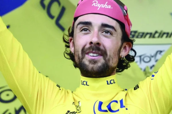 easypost s irish rider ben healy takes the tour de france yellow jersey photo afp