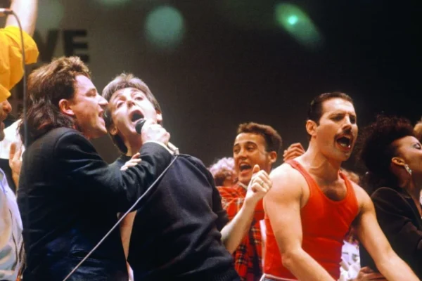freddie mercury paul mccartney among iconic lineup photo file