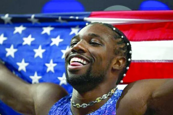 paris olympics bronze medallist noah lyles of united states reacts after the race photo reuters