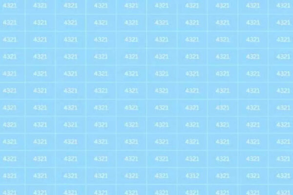 Optical illusion: Only one with a sharp brain can find 4312 amidst a sea of 4321s | – Times of India
