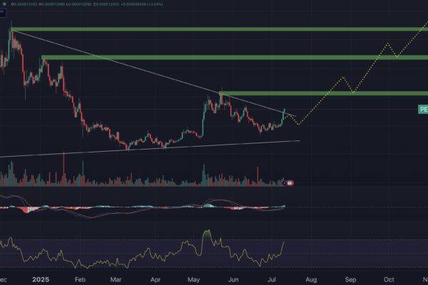 PEPE price chart.