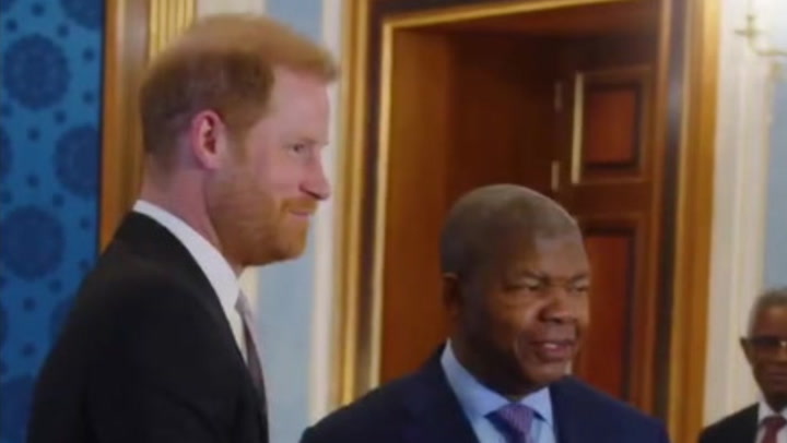 Prince Harry welcomed to Angola 28 years after Diana’s historic landmine walk