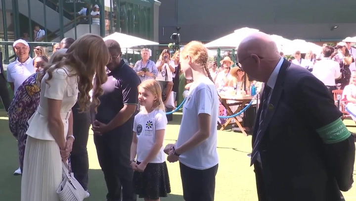 Princess of Wales told ‘don’t be nervous’ before Wimbledon standing ovation