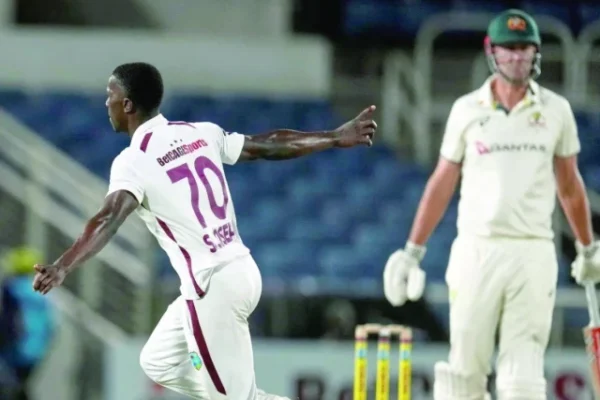 shamar joseph nicked off beau webster on day one of third test photo afp