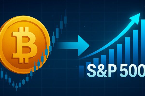 Bitcoin–S&P 500 Correlation Hits 80%, Tying Crypto To Stocks