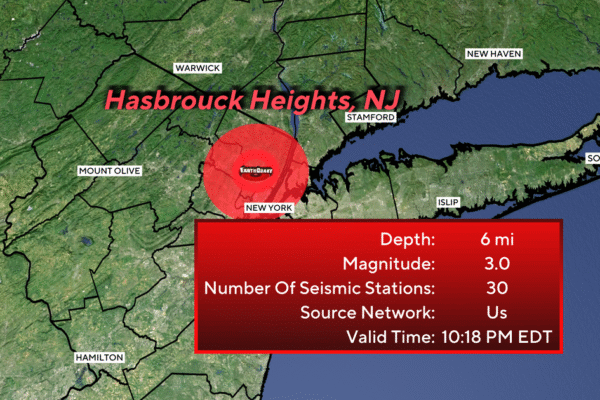 Earthquake in Bergen County shakes parts of New Jersey, New York