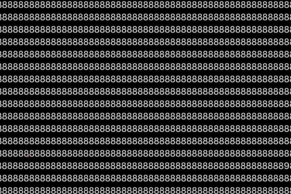 Optical Illusion: Can you spot the odd number hidden in this ocean of 8s? | – Times of India