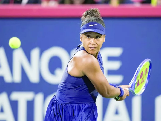 naomi osaka returns the ball to elina svitolina in quarterfinal play at iga stadium photo reuters