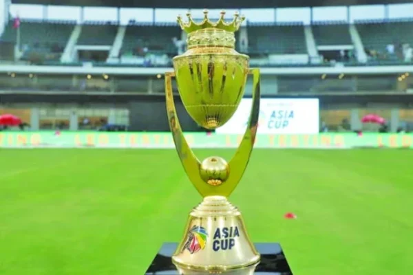 Pakistan-India clash in Dubai as ACC president announces Asia Cup venues | The Express Tribune asia cup trophy was being displayed in colombo photo afp file