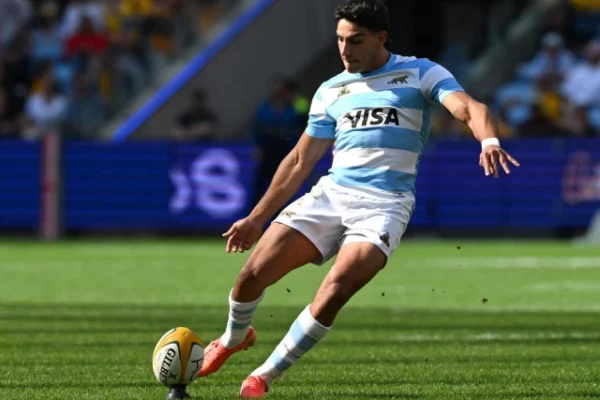 santiago carreras kicks a penalty for argentina against australia in sydney on september 13 2025 photo afp