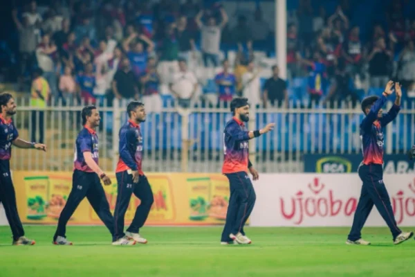 nepal bowled west indies out for 83 in sharjah to seal a 2 0 lead and their first series win over a test nation photo x cricketnep