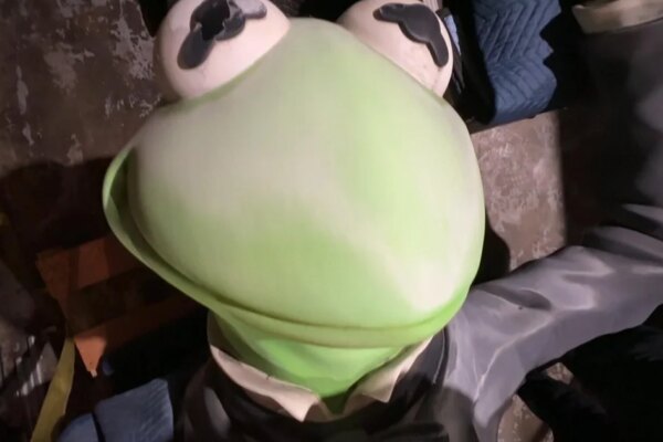 A giant Kermit the Frog gets a new home in Atlanta