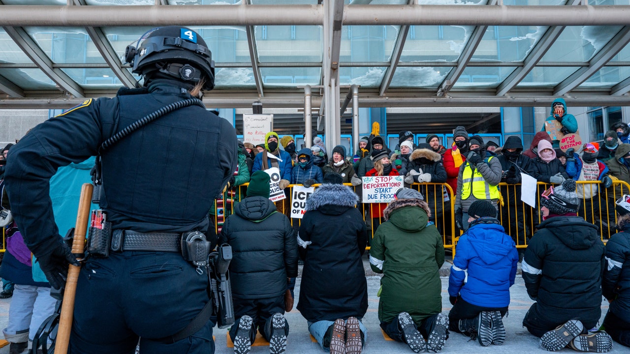 Anti-ICE agitators, including clergy, arrested at Minneapolis airport during protest in frigid weather