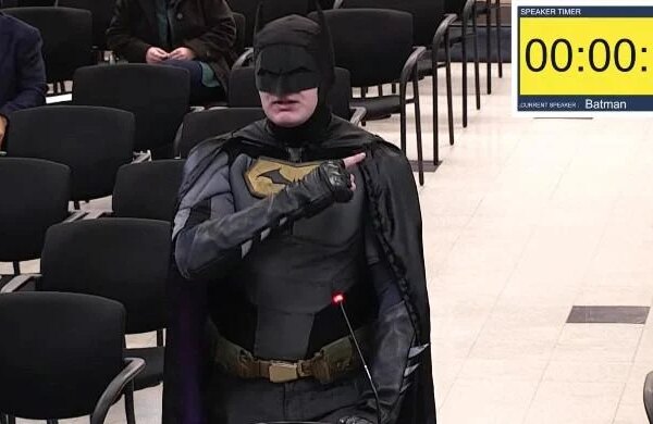 'Batman' confronts city over ICE Super Bowl plan