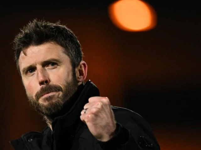 michael carrick takes charge of manchester united against manchester city photo afp file