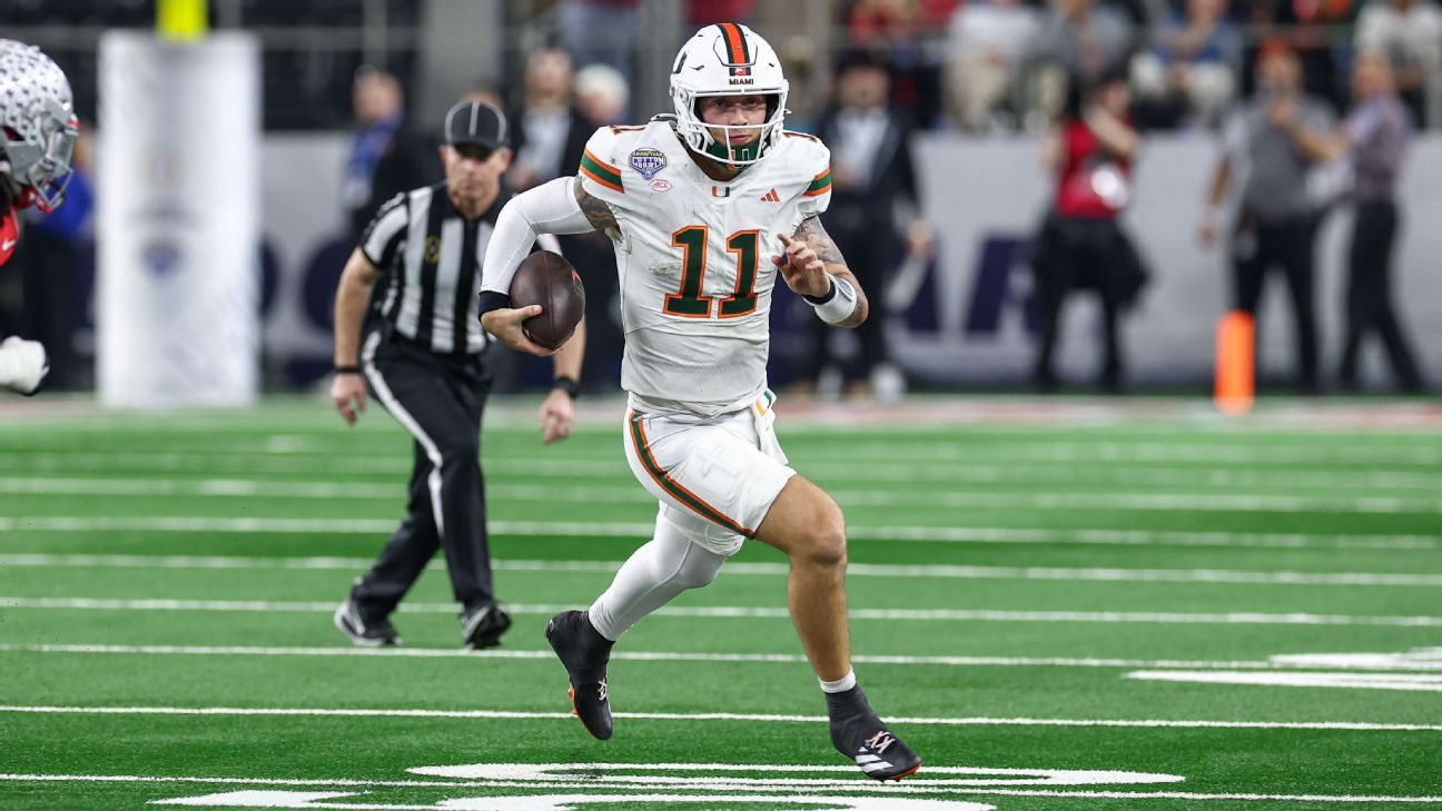 Carson Beck the runner? The Miami QB is finally using his feet