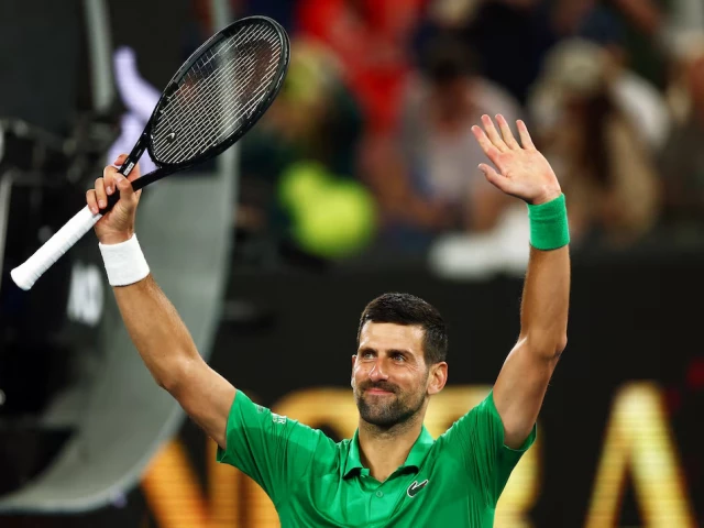 serbia s novak djokovic celebrates after winning his first round match against spain s pedro martinez photo reuters