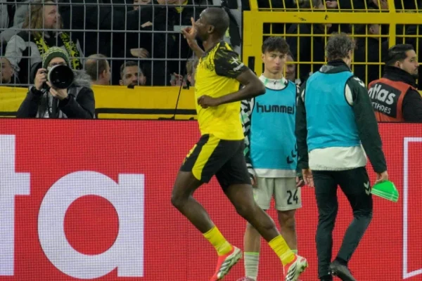 borussia dortmund forward serhou guirassy broke his goalscoring drought with a late strike in tuesday s win over werder bremen photo afp