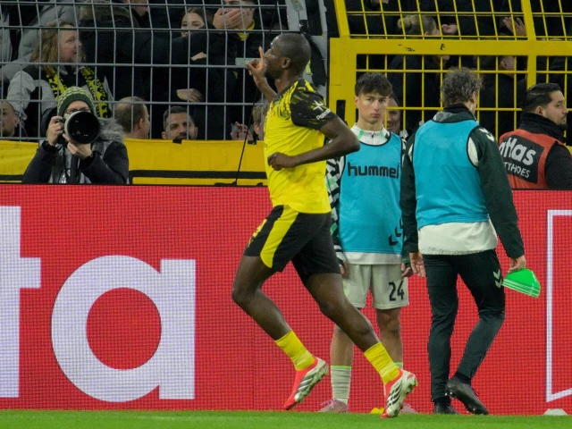 borussia dortmund forward serhou guirassy broke his goalscoring drought with a late strike in tuesday s win over werder bremen photo afp