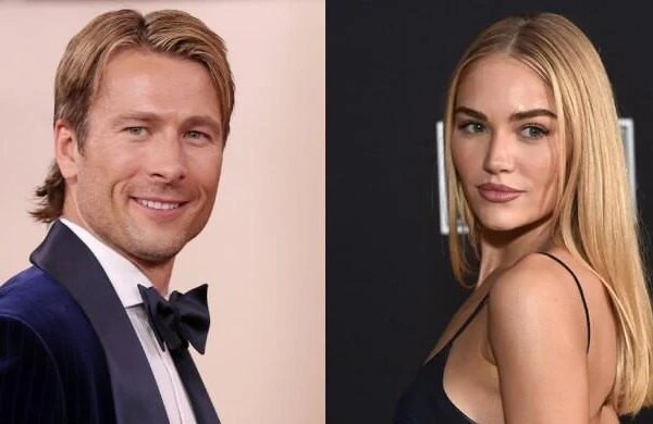 Glen Powell attends Golden Globes afterparty with beau Michelle Randolph