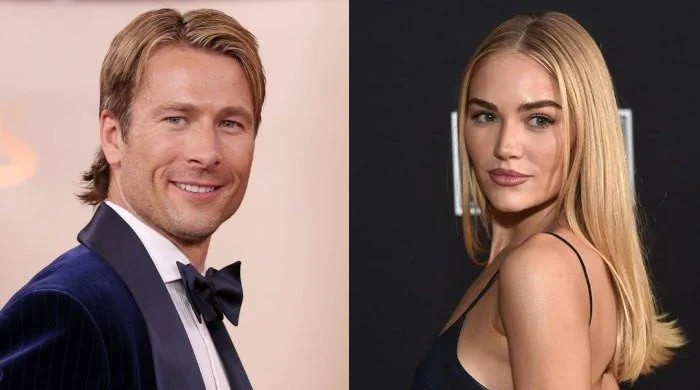 Glen Powell attends Golden Globes afterparty with beau Michelle Randolph