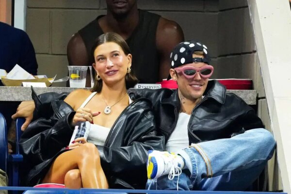 Hailey Bieber shares sweet snap of husband and baby