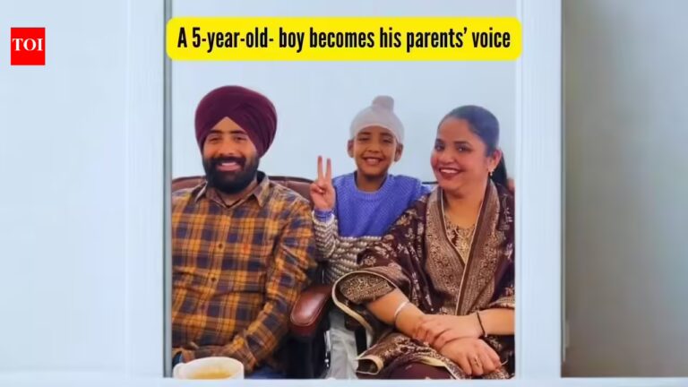 "His parents can't speak, so their 5-year-old son became their voice": How the little one is helping them grow their online business | - The Times of India