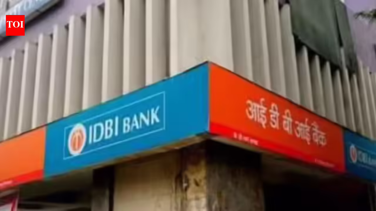 IDBI Bank shares fall 6% despite rise in profits as core income falls 24% - The Times of India