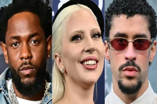 kendrick lamar bad bunny and lady gaga photo afp