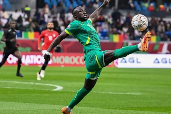 senegal s forward sadio mane controls the ball during the africa cup of nations can semi final against egypt at the grand stadium in tangiers photo afp