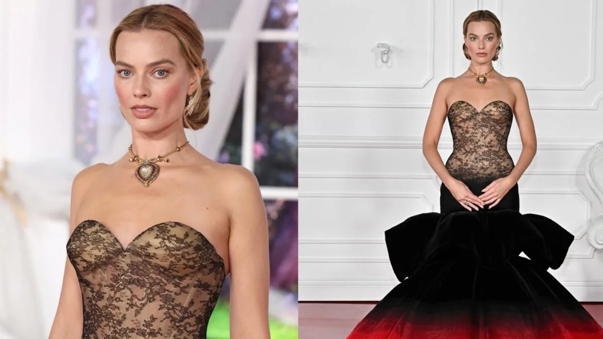 Margot Robbie Wears Elizabeth Taylor's Rs 74 Crore Taj Mahal Diamond Necklace