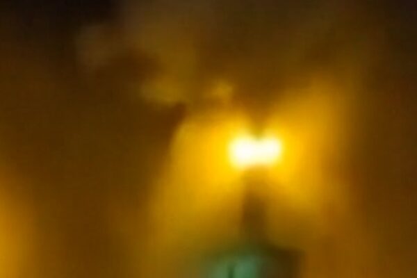 Mosque burns during protest in Tehran