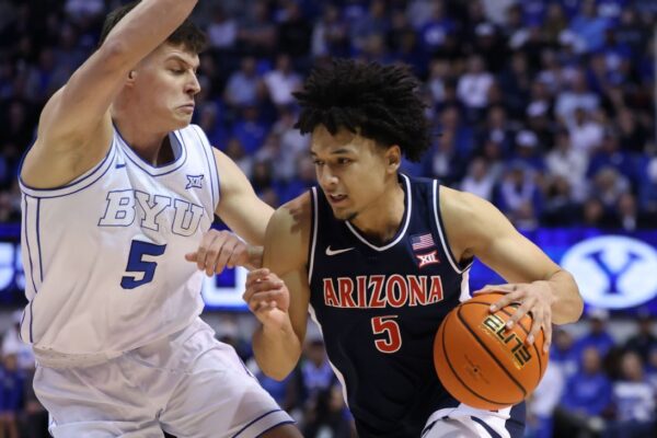 No. 1 Arizona survives BYU's late rally to remain undefeated