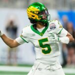 Oregon quarterback Dante Moore forgoes NFL Draft as likely top selection to stay in school