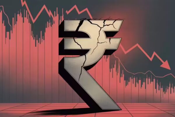 Rupee slips to record low again, ends at 91.99 per dollar on month-end demand - The Times of India