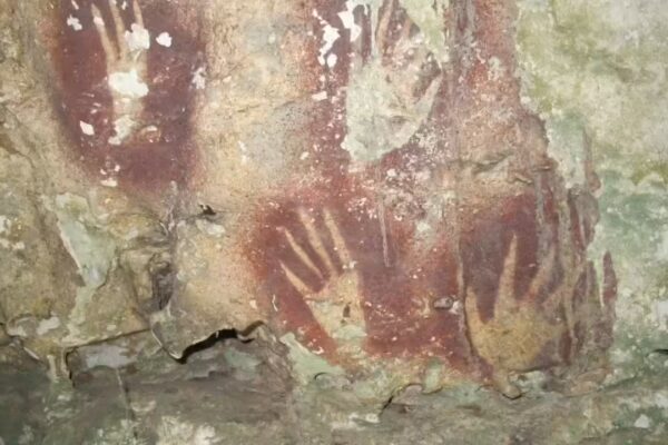 Scientists discovered mysterious cave handprint that could be the oldest rock art ever found | - The Times of India