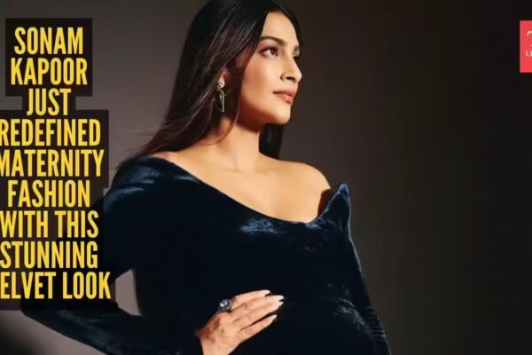 Sonam Kapoor’s pregnancy glow hits different in this navy velvet gown - The Times of India